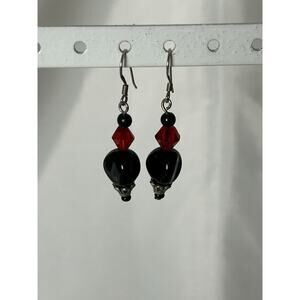 Sterling Silver Beaded Dangle Earrings